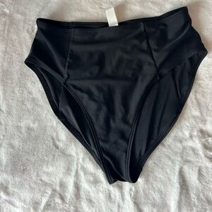 Old Navy High-Waisted Black Bikini Bottoms medium